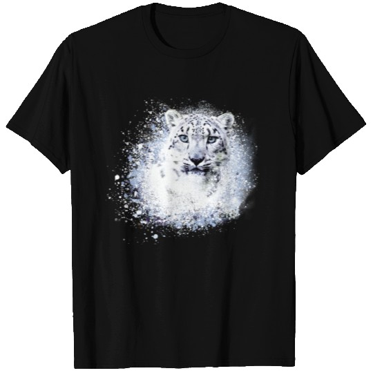 leopard ,cat,wildcat,panter,snow leopard, painting T Shirts