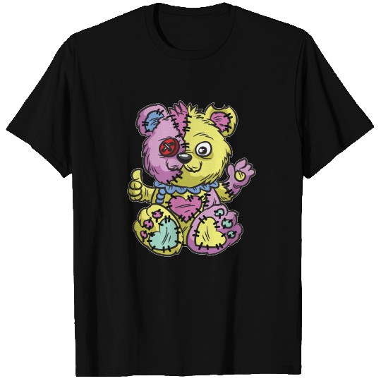Pastel Goth Ripped Teddy T Shirts