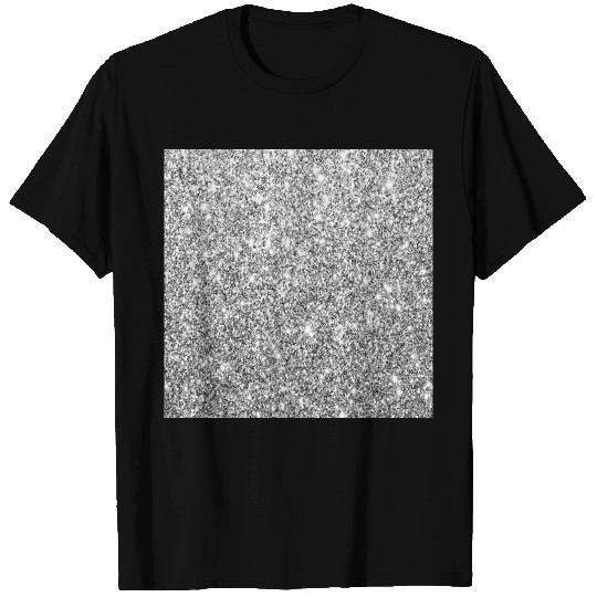 Silver Sparkle Face Mask T Shirts