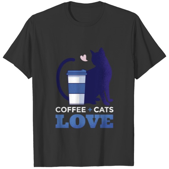COFFEE+CATS LOVE T-shirt