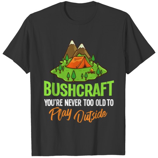 Bushcraft Survival Gift Knife Outdoor Training T-shirt