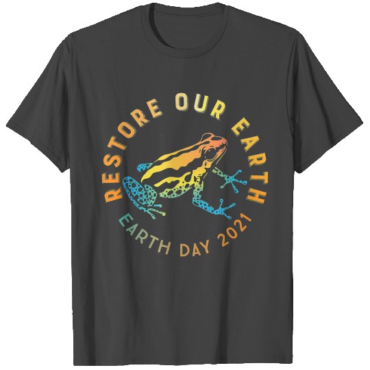 Earth Day 2021 Wildlife Poison Dart Frog T Shirts