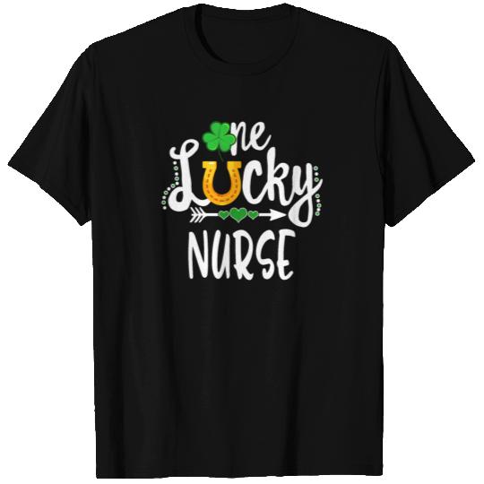 St Patricks Day T Shirts, One Lucky Nurse, Nursing