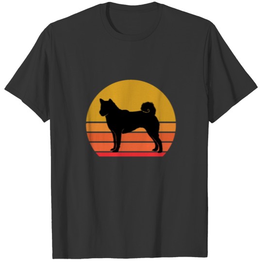 Retro Sun Shiba Inu Dog Gift Idea T-shirt