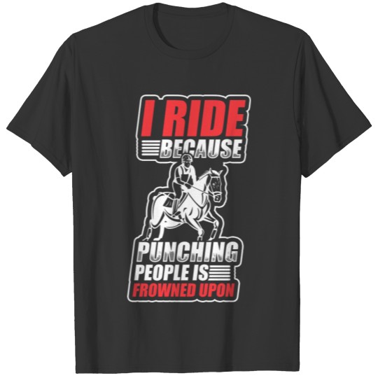 horseback riding equestrian sport friends T-shirt
