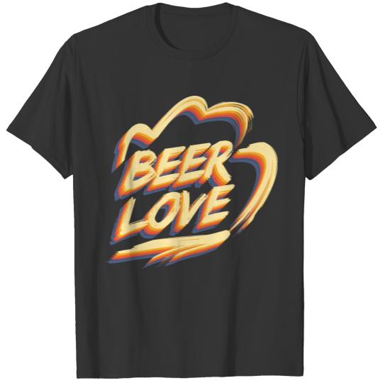 Beer love stylish colorful Vintage T-shirt