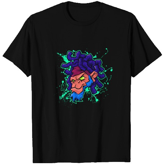 monkey gorilla face design T Shirts