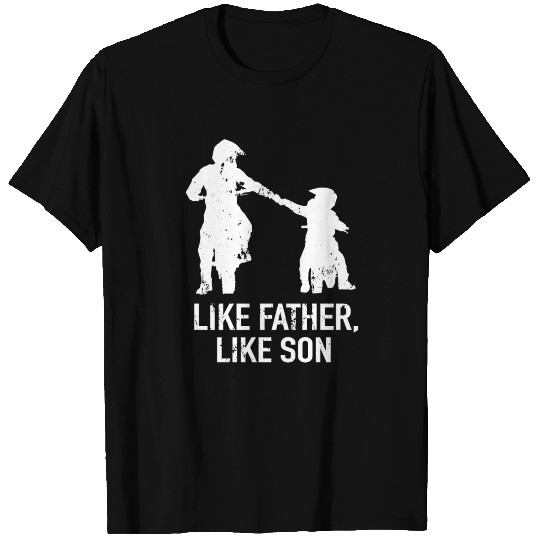 Motocross Like Father, Like Son Dirt Bike T Shirts