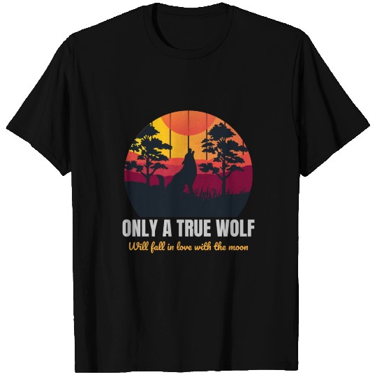 Vintage howling wolf T Shirts