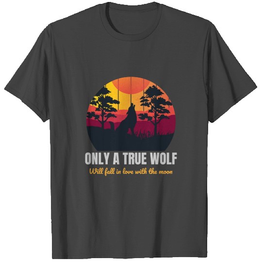 Vintage howling wolf T Shirts