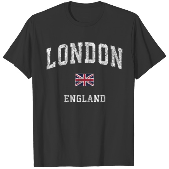 London England Vintage Athletic Sports Design T Shirts