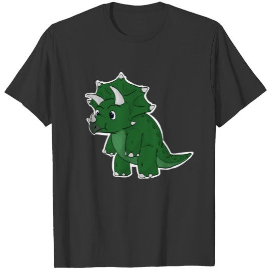 Cute Tryceratops Dinosaur Toddler for Dino Kids T Shirts
