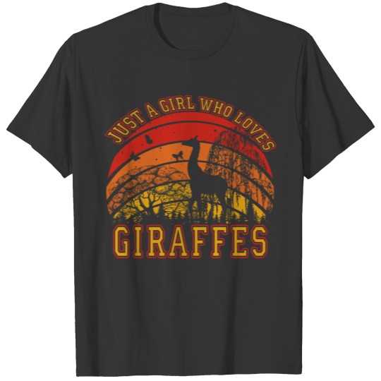 Just A Girl Who Loves Giraffes T-shirt