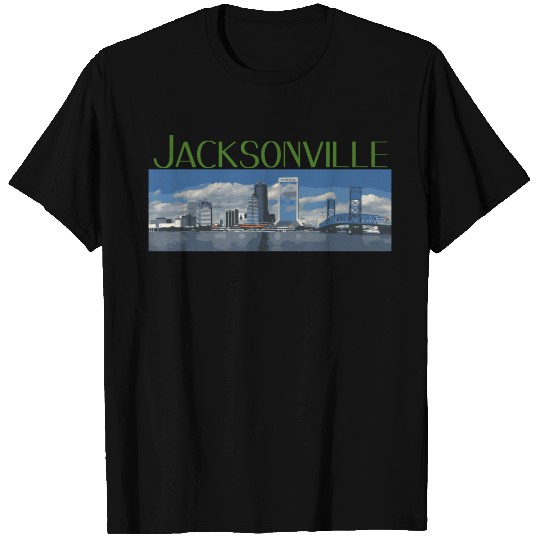 Jacksonville Florida Skyline T Shirts