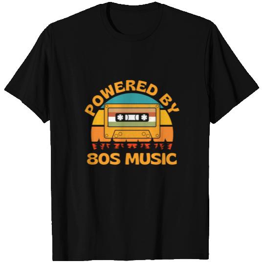 Powered By 80s Music Retro Cassette T Shirts