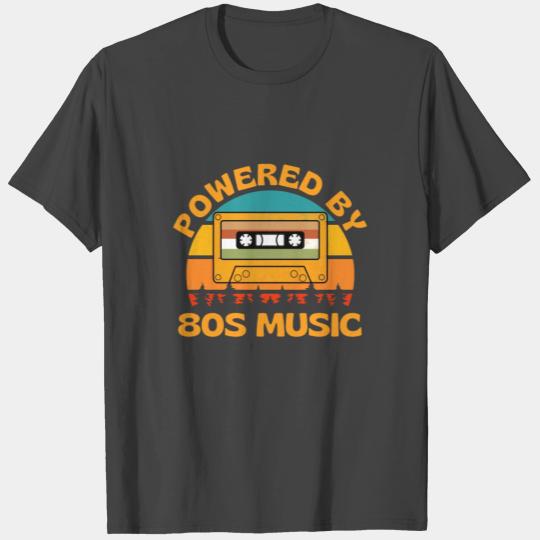 Powered By 80s Music Retro Cassette T Shirts