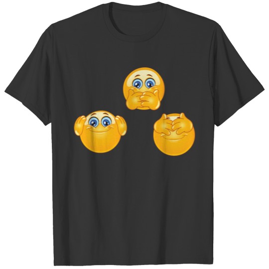 Speak Hear & See No Evil Three Monkies Wise Monkey T-shirt