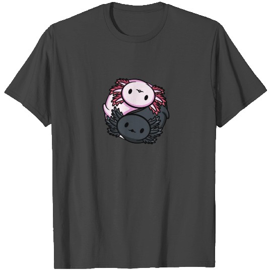 Axolotls Ying Yang Meditation Yoga Axolotl Lover T Shirts