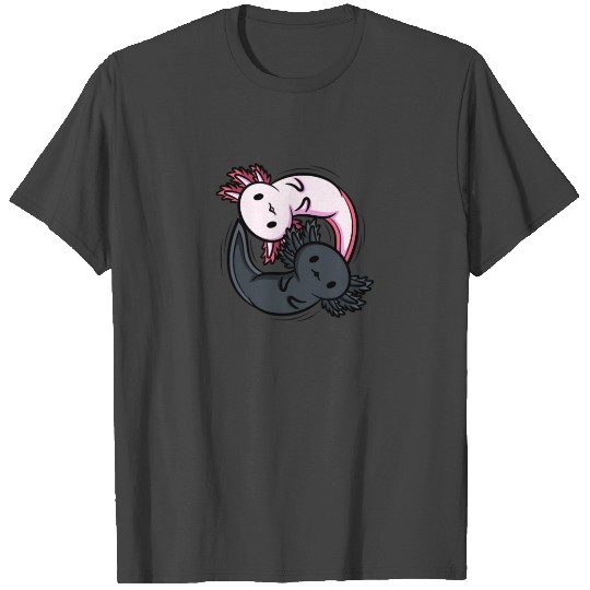Axolotls Ying Yang Meditation Yoga Axolotl Lover T Shirts