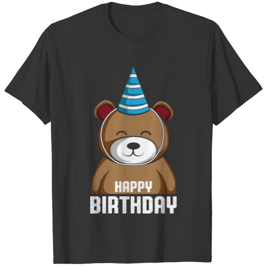 Bear Hat Funny Birthday Celebrant Gift T-shirt