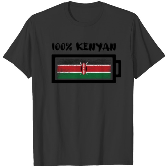 100 Percent Kenyan Flag T-shirt