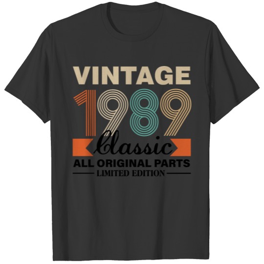 Vintage 1989 Shirt,31st Birthday Gift Born in 1989 T-shirt