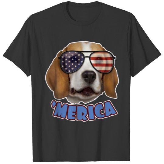 Merica Beagle Independence Day 4th Of July Gift T Shirts