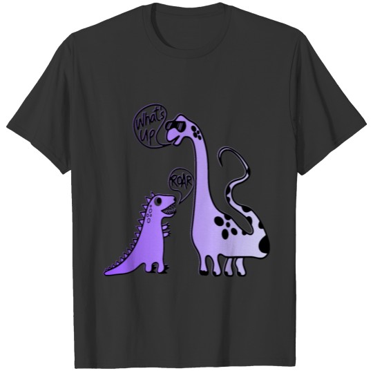 cute purple dinosaurs T-Rex Dino T Shirts