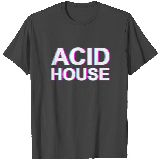 Acid House Music Vaporwave Glitch EDM Lover DJ T Shirts