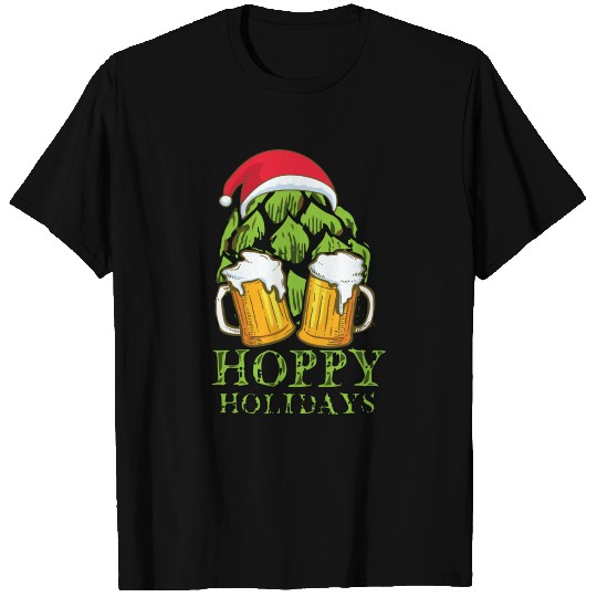 Funny Christmas Hoppy Holidays Beer Hops T Shirts