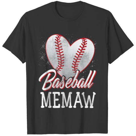 Baseball Memaw Baseball Player T Shirts