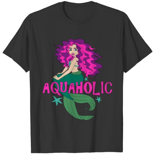 Aquaholic Mermaid T-shirt