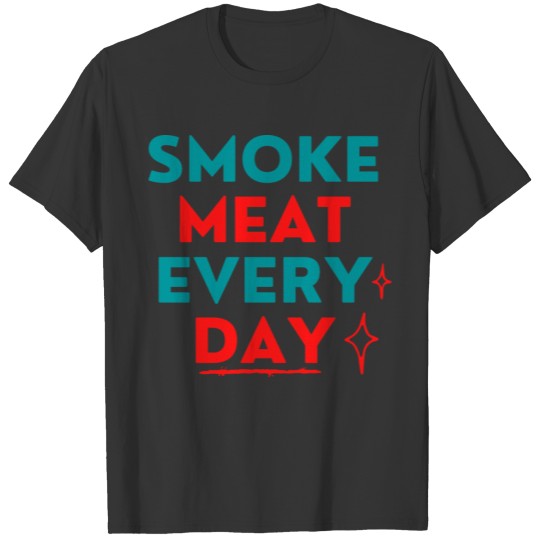 Smoke Meat Every Day, Patriotic Barbeque T-shirt