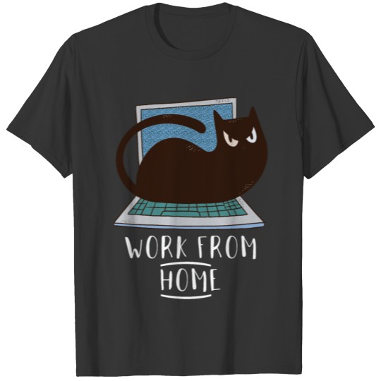 Cat In The Home Office T Shirts