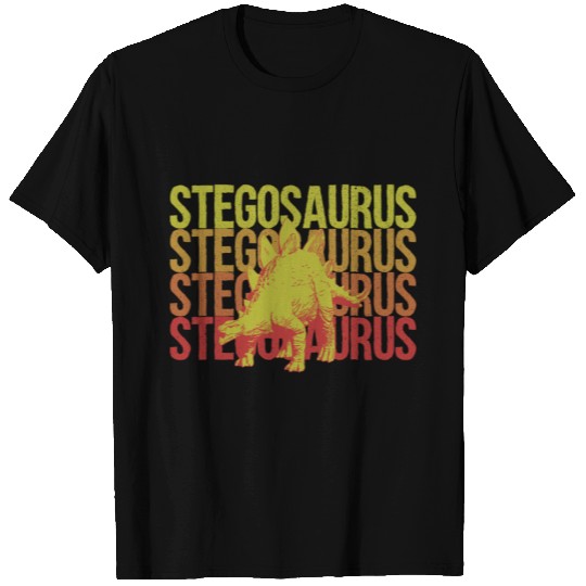 Stegosaurus Flames Gift Idea T Shirts