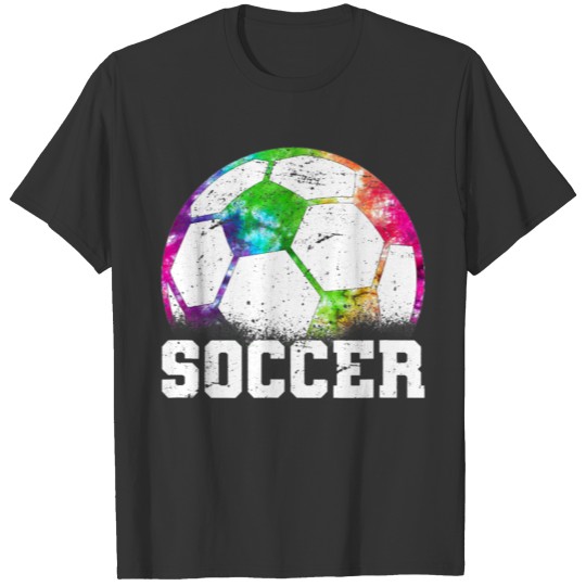 Soccer Tie Dye Distressed T Shirts