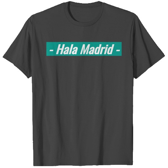 Design Typography Hala Madrid Real Madrid T Shirts