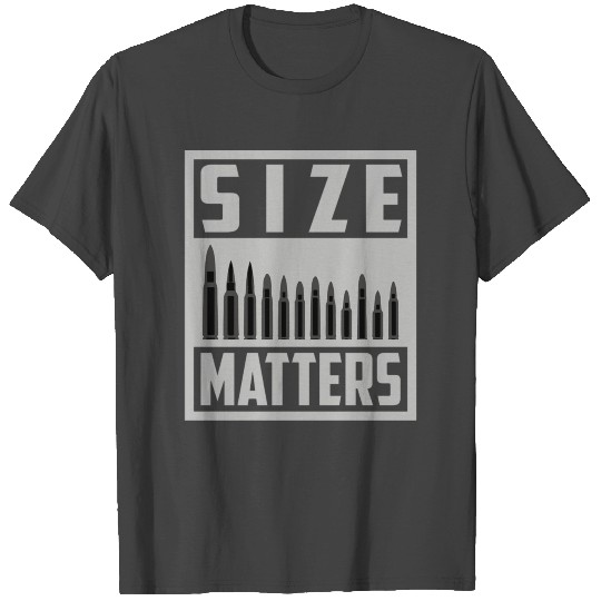 Size Does Matter Cute Expert Hit Man T Shirts