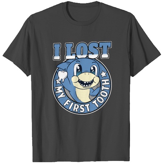 I Lost My First Tooth Tooth Fairy Teeth Out Shark T Shirts