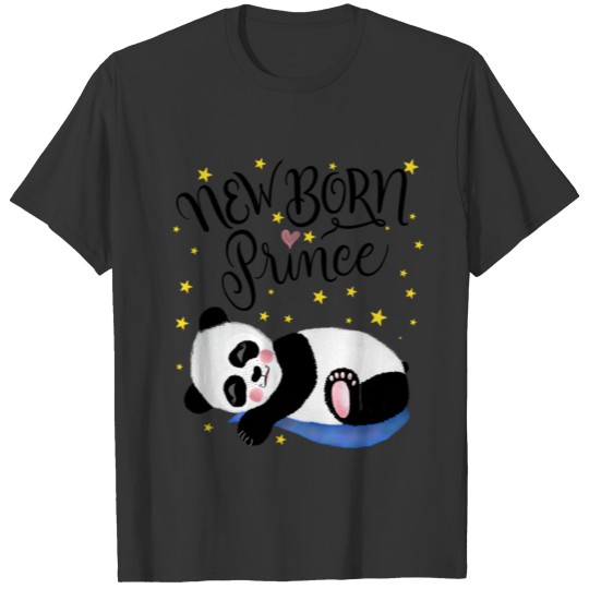 Newborn prince, cute baby panda boy T Shirts