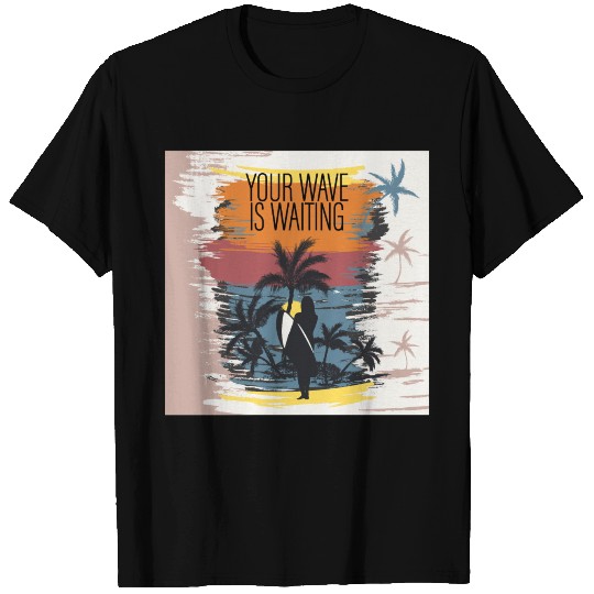 Surf Balance Sun Surfer Wave Ocean Collection T Shirts