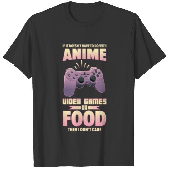 ANIME FOOD VIDEO GAMES T-shirt