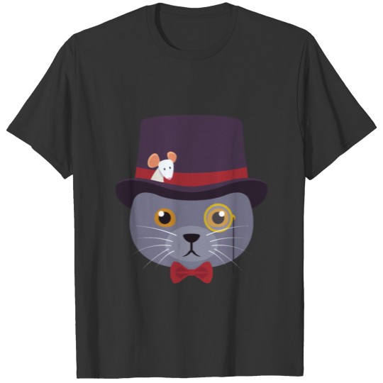 Cat Formal Cat And Mouse T-shirt
