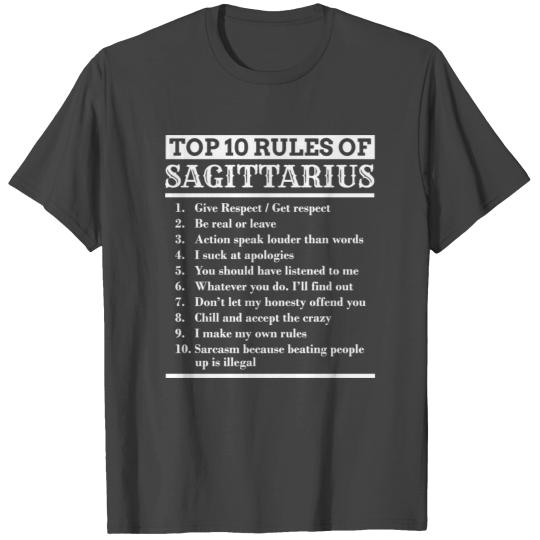 Sagittarius Traits Horoscope Zodiac Sign Gift T Shirts