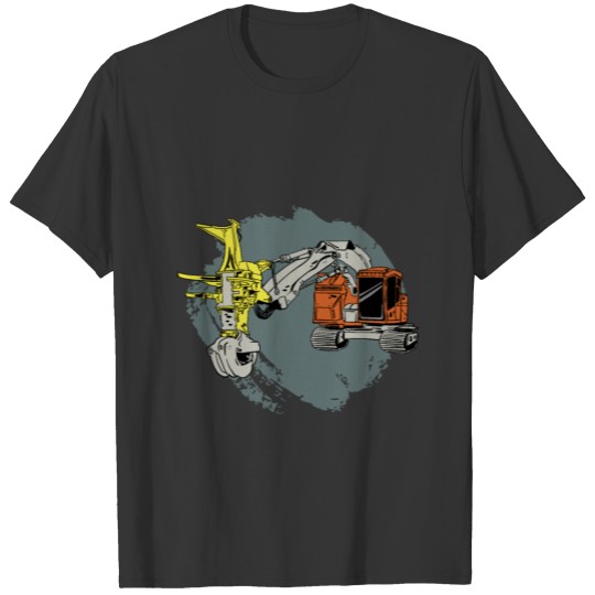 Gladson logging construction vehicles T-shirt