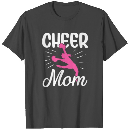Womens Cheer Mom Gymnastics Cheerleading Mom T Shirts