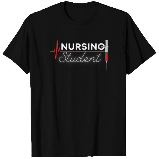 Nursing Student with Syringe Premium T Shirts
