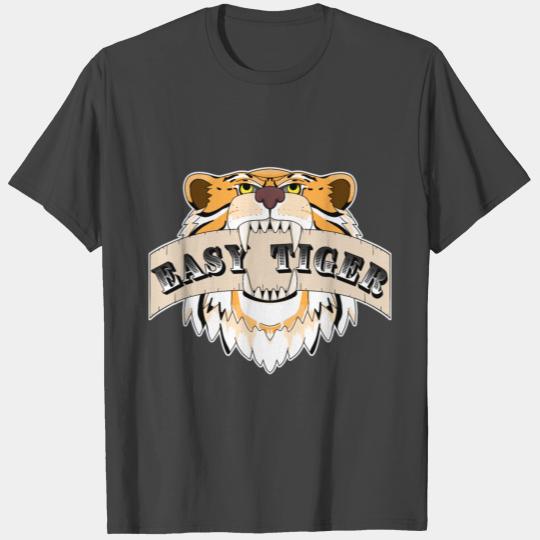 Easy Tiger - Tattoo Inspired Tiger Design T Shirts