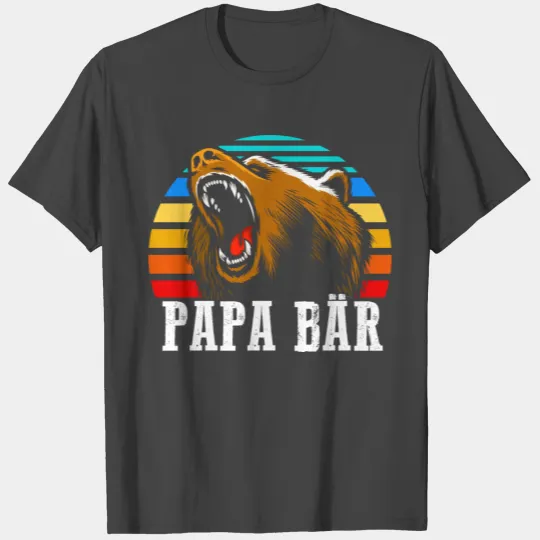 Papa Bär Retro Grizzly Vintage T Shirts