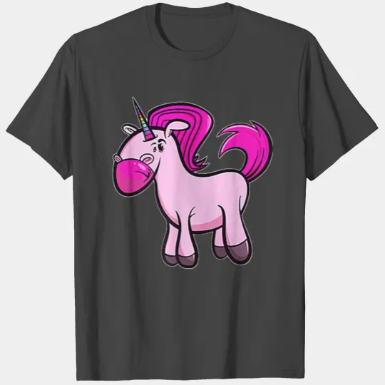 Pretty Pink Unicorn zip up birthday chirstmas T Shirts